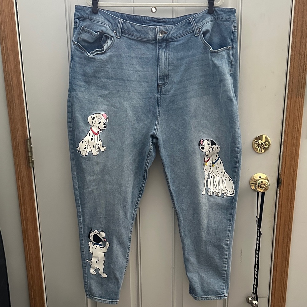 Disney Blue Jeans with Dalmatian Design